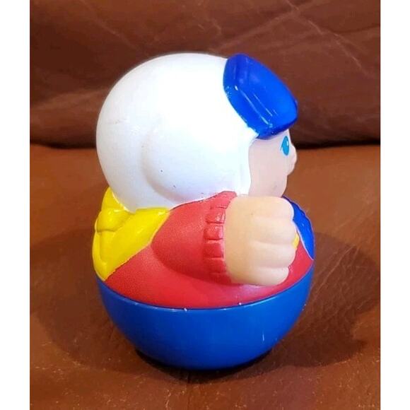 2.5 Inch 1987 Playskool Weebles Wobbles Pilot Parachuter Skydiver Plastic Figure - Picture 4 of 9
